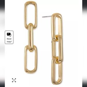 Alfani Gold-Tone Chain Link Drop Earrings